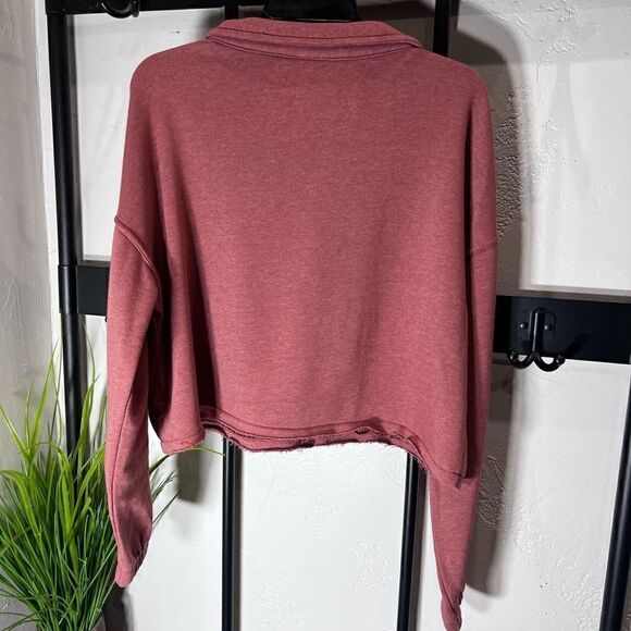 SO fleece cropped, lounge life polo, size large - Picture 5 of 13